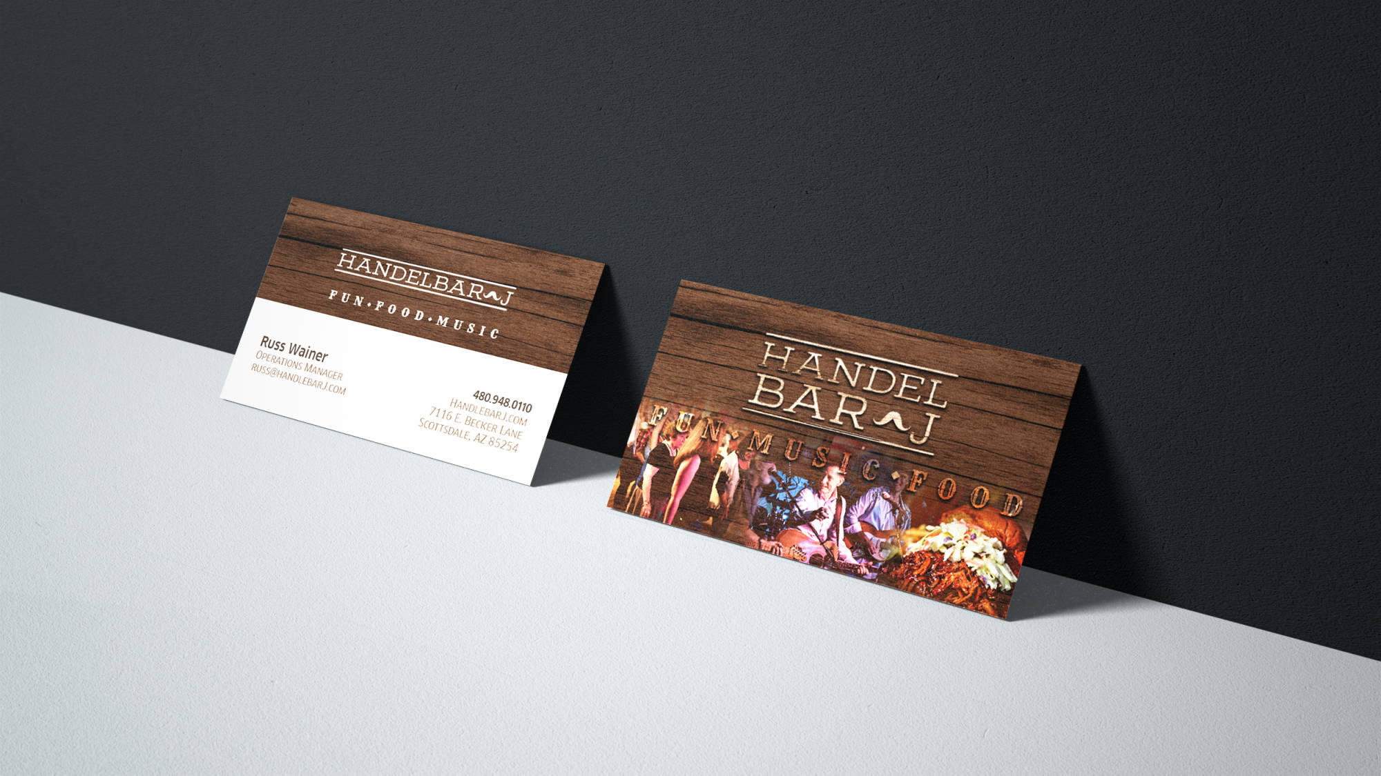 Handel Bar Tarjetas